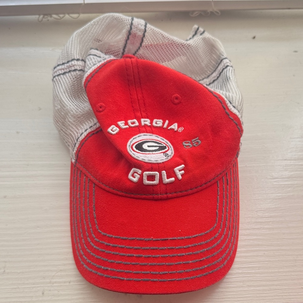 Red Georgia Golf Cap